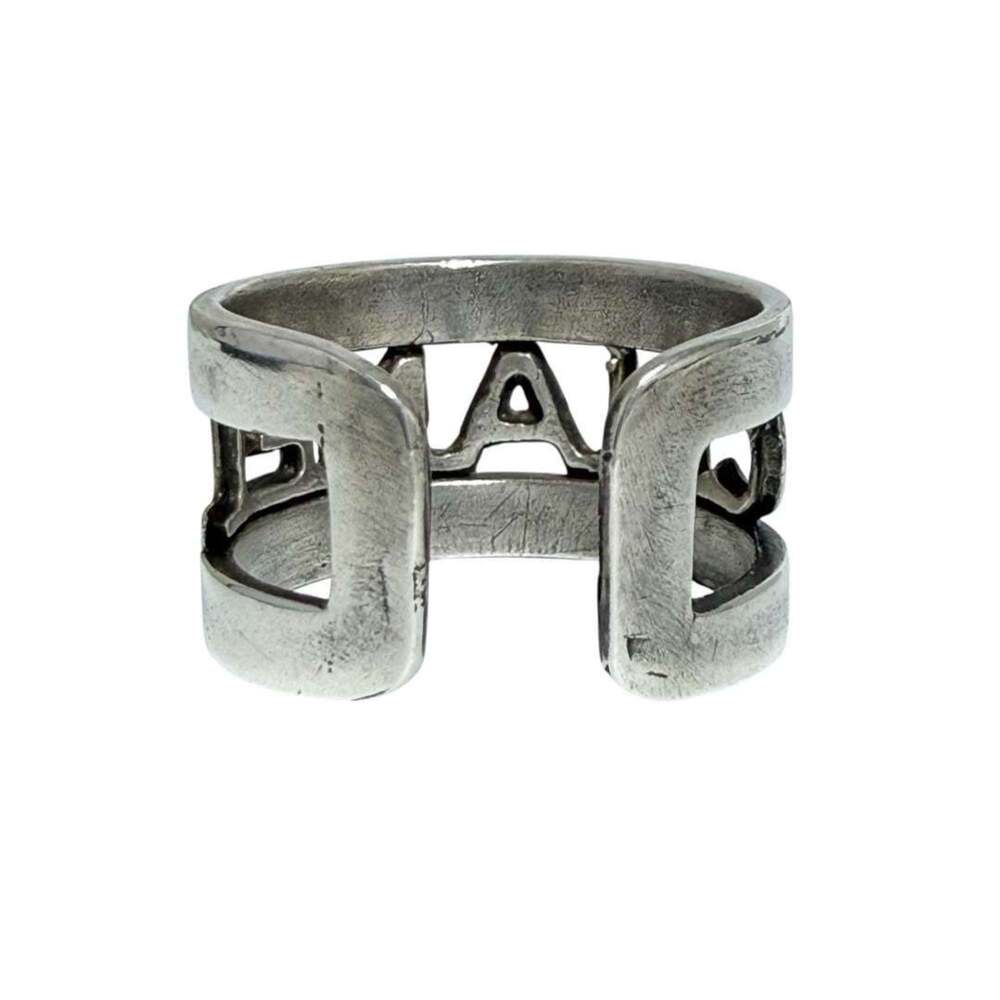 Chanel Wide Ring Metal Antique Silver #246870C72B - Picture 5 of 9